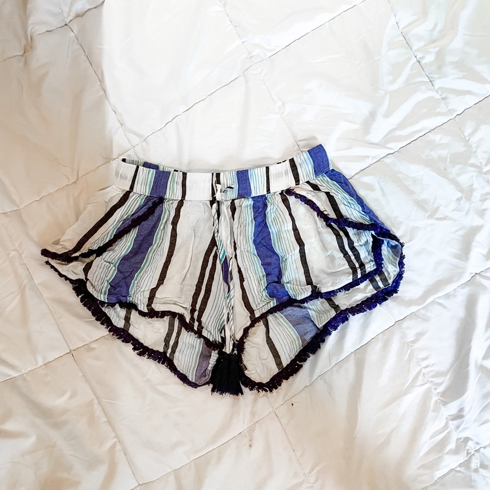 Surf Gypsy Blue and White Soft Shorts